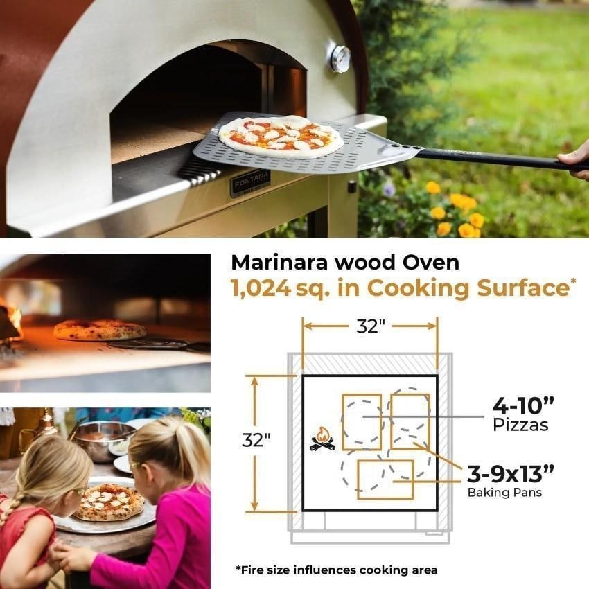 Fontana Forni Marinara Wood-Fired Pizza Oven - Anthracite - FTMARIN-A - Image 7