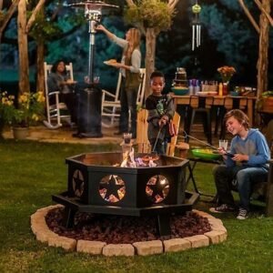 RedStone 43.3 in. Octagonal Wood-Burning Fire Pit - Image 3