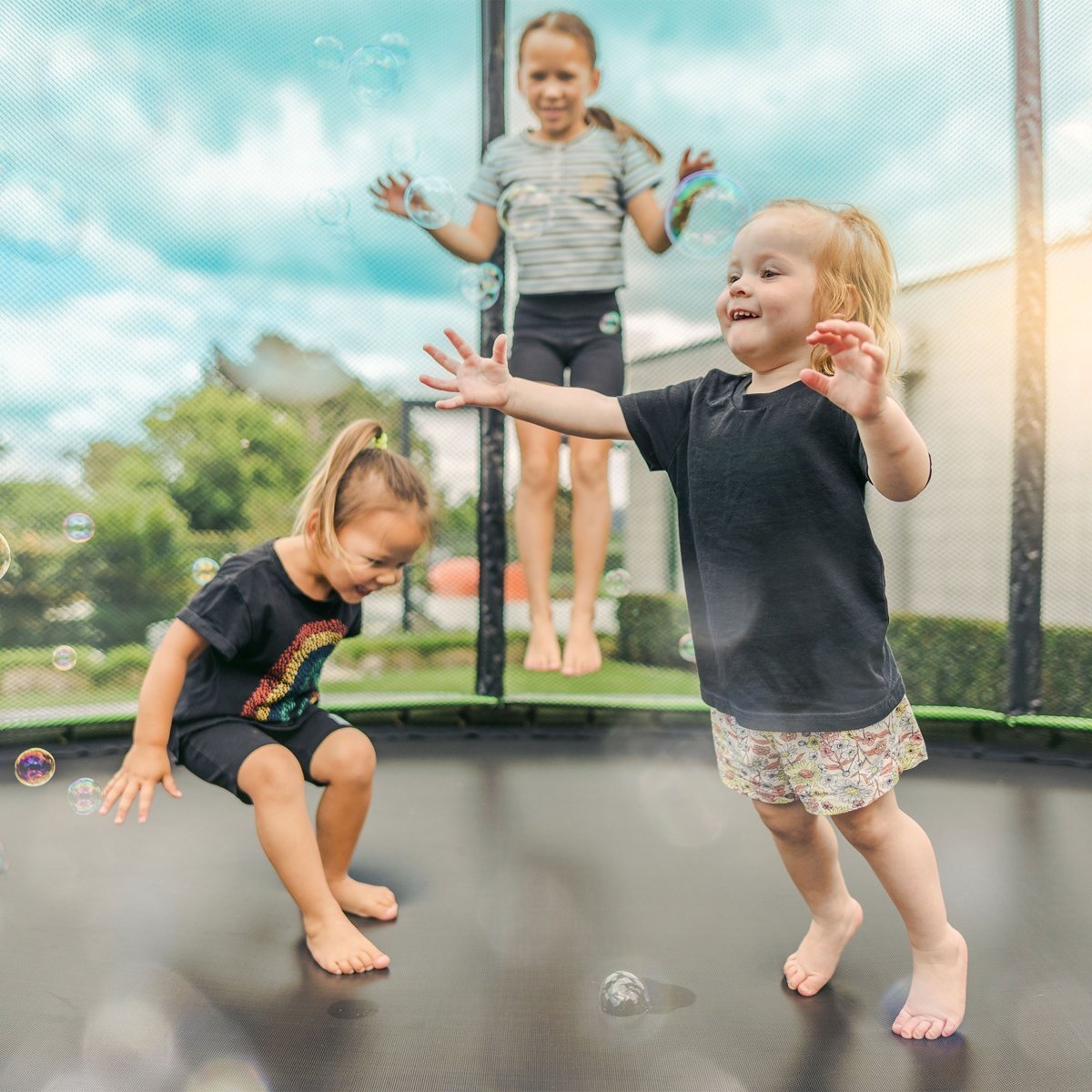 JumpFlex Hero Round Outdoor Backyard Trampoline - Image 5