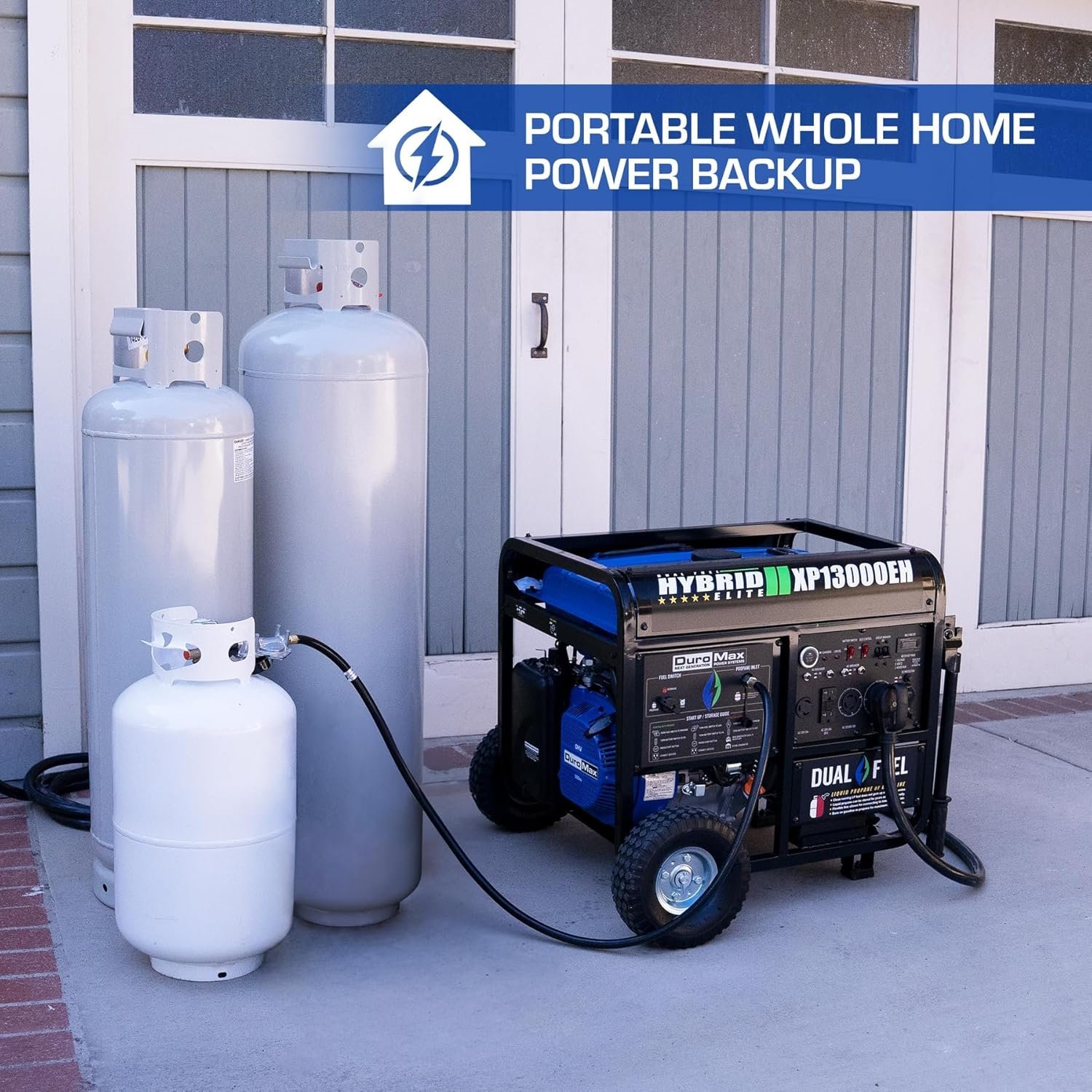 DuroMax XP13000EH 13,000 Watt Dual Fuel Portable Generator - Image 5