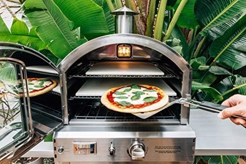 Summerset 'The Oven' Outdoor Freestanding Large Capacity Gas Oven with Pizza Stone, Smoker Box and Mobile Cart, 304 Stainless Steel Construction, Natural Gas - Image 8