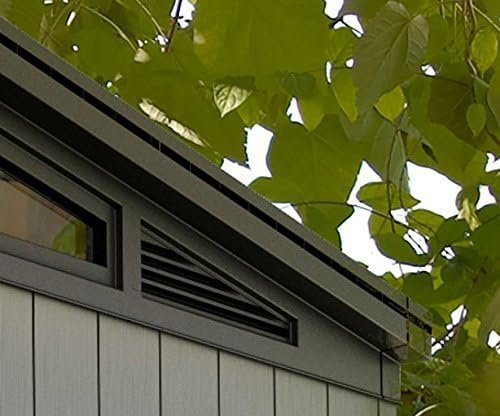 Keter Outdoor Storage Shed, for House, Patio & Yard, Plastic Resin, Artisan, 7x7 Ft, Gray - Image 7