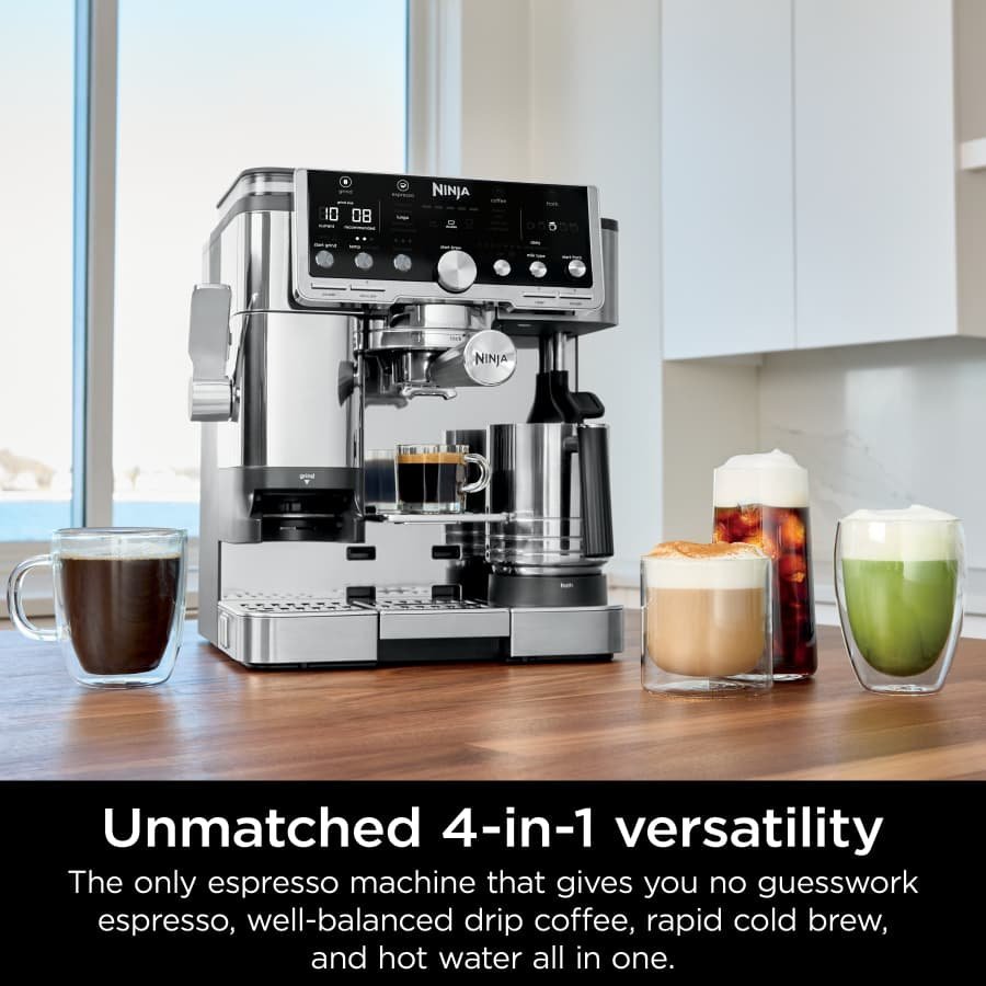 Ninja Luxe™ Café Pro 4 in 1 Espresso Drip Coffee & Cold Brew Maker With Hot Water Dispenser - Image 11